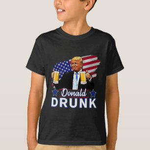 4 juli Grappige Drink Presidenten - Donald Dru T-shirt