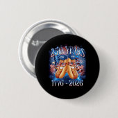 4 juli Grappige Hotdog 250ste verjaardag VS Ronde Button 5,7 Cm (Voorkant /achterkant)