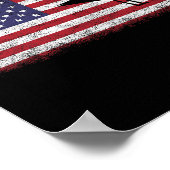 4 juli Grappige Patriottische Snowy Plover Vogelli Poster (Hoek)