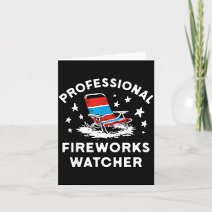 4 juli grappige professionele vuurwerk kijker kaart