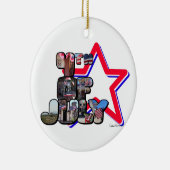 4 juli grote letter ster decoratie (Rechts)
