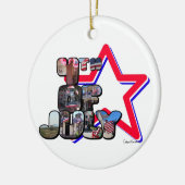 4 juli grote letter ster decoratie (Links)