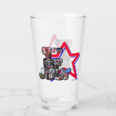 4 juli grote letter ster glas (Achterkant)