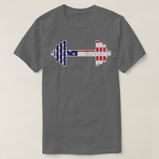 4 juli GYM Graphic Patriotic USA American Fla T-shirt (Design voorkant)