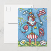 4 JULI HAAN, VAKANTIE KIP BRIEFKAART (Voorkant / Achterkant)