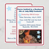 4 juli Hamburger Barbecue Kaart (Voorkant / Achterkant)