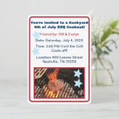 4 juli Hamburger Barbecue Kaart (Staand voorkant)