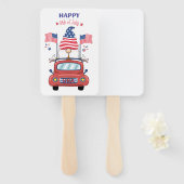 4 juli handventilatoren handwaaier (Voorkant en achterkant)