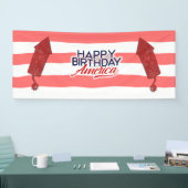4 juli Happy Birthday America Banner (Beurs)
