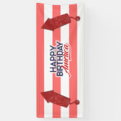 4 juli Happy Birthday America Banner (Verticaal)