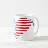 4 juli harten koffiemok (Voorkant rechts)
