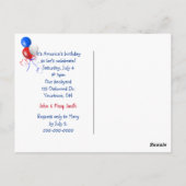 4 juli Hete Dog op speldenstaart Briefkaart (Achterkant)