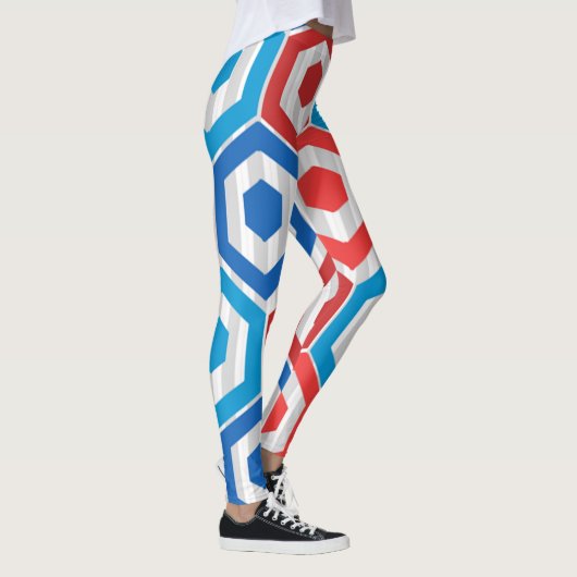 4 juli Hexagons Leggings (Rechts)
