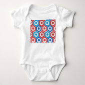 4 juli Hexagons Romper (Voorkant)