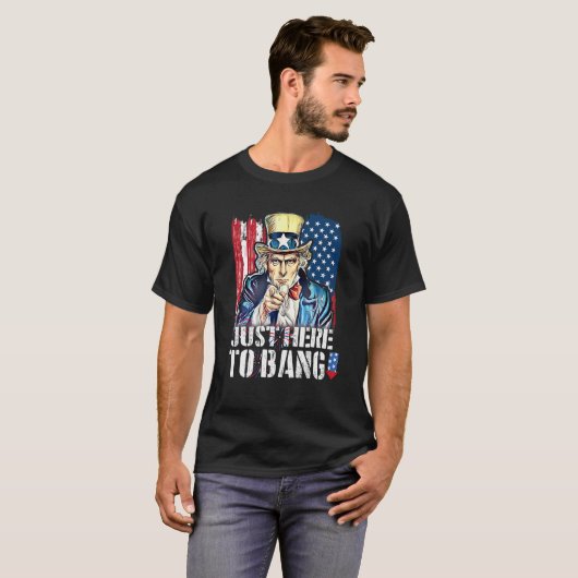 4 juli hier om de VS te bang te geven T-shirt (Voorkant volledig)