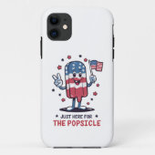 4 juli hier voor de patriottische ijslolly Case-Mate iPhone case (Achterkant)