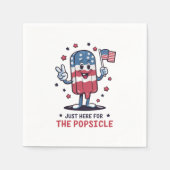 4 juli hier voor de patriottische ijslolly servet (Voorkant)