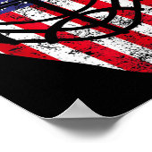 4 juli  Hockey Goalie Mask American Fl Poster (Hoek)