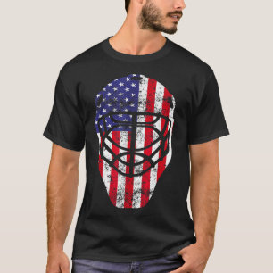 4 juli Hockey Goalie Mask American Fl T-shirt