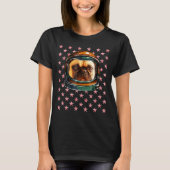 4 juli Hond Astronaut Franse Bulldog Illustratie T-shirt (Voorkant)