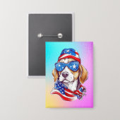 4 juli honden sublimatie-66361 button (Voorkant / Achterkant)