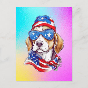 4 juli honden sublimatie-66361 feestdagenkaart