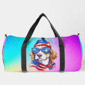4 juli honden sublimatie-66361 plunjezak (Achterkant)