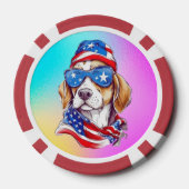 4 juli honden sublimatie-66361 poker chips (Achterkant)