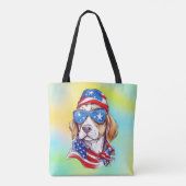 4 juli honden sublimatie-66361 tote bag (Achterkant)