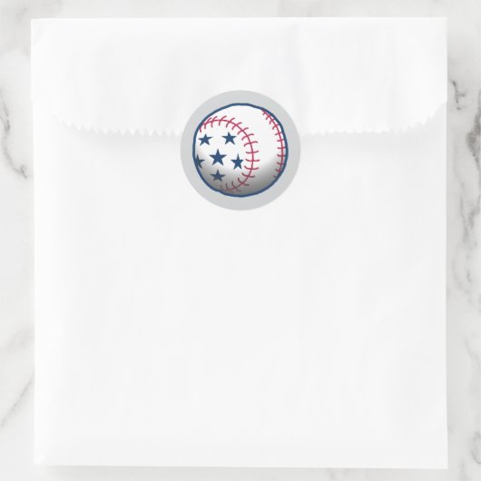 4 juli honkbal ronde sticker (Tas)