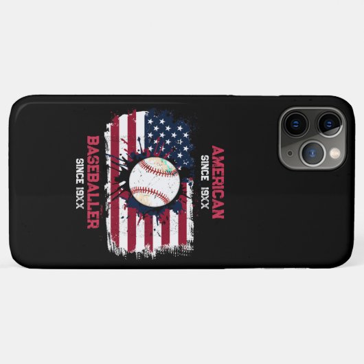 4 juli Honkbal VS Onafhankelijkheidsdag Gift Case-Mate iPhone Case (Achterkant (horizontaal))