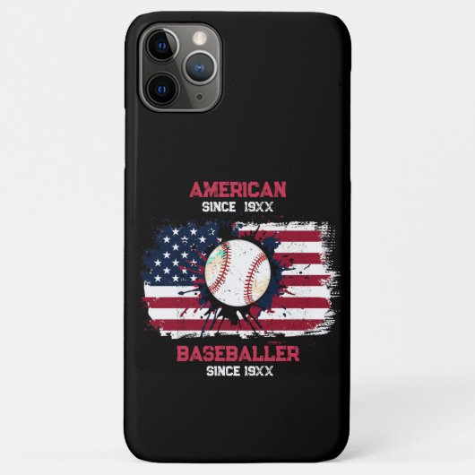 4 juli Honkbal VS Onafhankelijkheidsdag Gift Case-Mate iPhone Case (Achterkant)