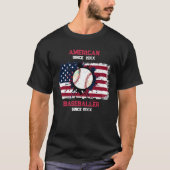 4 juli Honkbal VS Onafhankelijkheidsdag Gift T-shirt (Voorkant)