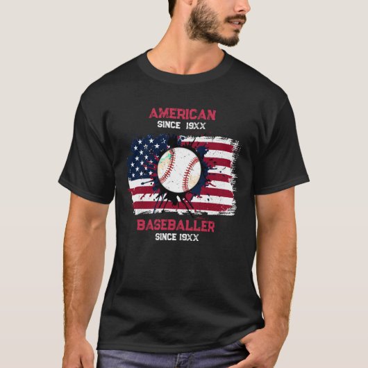 4 juli Honkbal VS Onafhankelijkheidsdag Gift T-shirt (Voorkant)