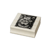 4 JULI HOOT OWL, BIRD RUBBER STEMP RUBBERSTEMPEL (Stempel)