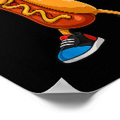 4 juli Hot Dog Funny 4e juli Kinder jongens Poster (Hoek)
