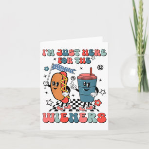 4 juli Hot Dog Ik ben hier voor de Wieners Kaart