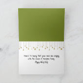 4 juli Hot Dog in honkbalhandschoen Kaart (Binnen)