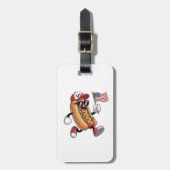 4 juli Hotdog Amerikaanse Onafhankelijkheid 1776 Bagagelabel (Voorkant verticaal)