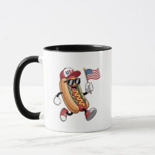 4 juli Hotdog Amerikaanse Onafhankelijkheid 1776 Mok