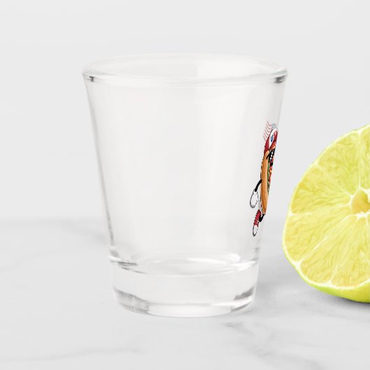 4 juli Hotdog Amerikaanse Onafhankelijkheid 1776 Shot Glas (Links)