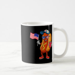 4 juli hotdog grappig vierde juli patriottisch koffiemok
