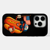 4 juli Hotdog Grappige Patriottische Vlag VS Case-Mate iPhone Case (Achterkant (horizontaal))