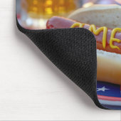 4 juli hotdog met bier muismat (Hoek)
