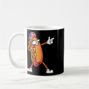 4 juli Hotdog Sungles Amerika Vlag Onafhankelijk Koffiemok