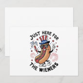 4 juli hotdogs USA Amerikaanse vlag Patriottisch  Kaart (Voorkant / Achterkant)