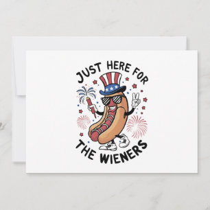 4 juli hotdogs VS Amerikaanse vlag Patriottisch  Kaart