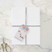 4 juli Huwelijk Bedankt  Cadeaulabel (Met Touw)