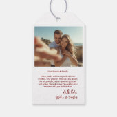 4 juli Huwelijk Bedankt  Cadeaulabel (Achterkant)