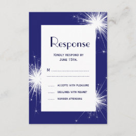 4 juli Huwelijks RSVP (blauw) Kaartje